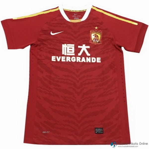 Evergrande Trikot Gedenkausgabe Heim 2018-19 Rote Fussballtrikots Günstig